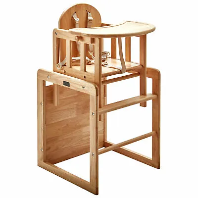 £79.50 • Buy East Coast Nursery Combination Natural Wooden Highchair