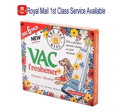 Vacuum Cleaner Air Freshener Summer Meadow Pack Of 6 Disc Pet Lovers Home Office • £3.99