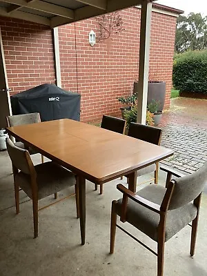 $500 • Buy Retro Mid Century Modern Chiswell Extendable Teak Dining Table &5 Chairs