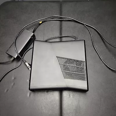 $50 • Buy Microsoft Xbox 360 Slim S Black Console ONLY (No Hard Drive) Tested No Cables