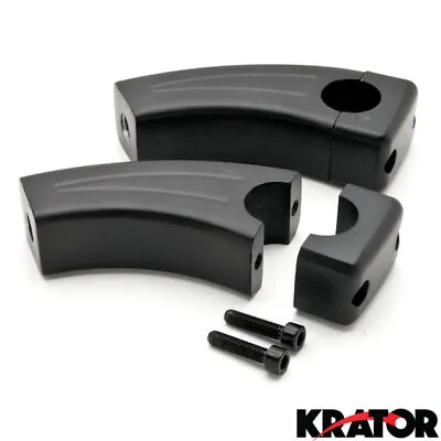 3.5  Black Handlebar Pullback Risers 1  For Suzuki Boulevard C109R C50 C90 • $32.99