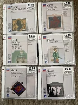 Selection Of Mozart & Haydn New & Sealed CDs X6 • £8