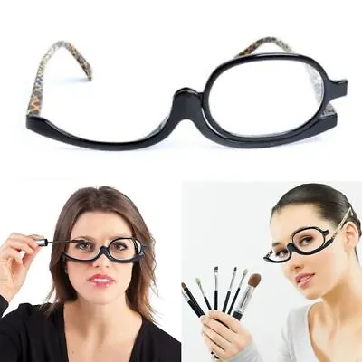 Eyeglasses Magnifying Glasses Rotating Makeup Reading Glasses Cosmetic Glasses • £4.64