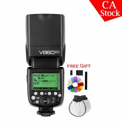 $170.05 • Buy Godox V860II-C E-TTL 2.4G Camera Speedlite Flash For Canon 5D 5DIII 6D 7D 810D