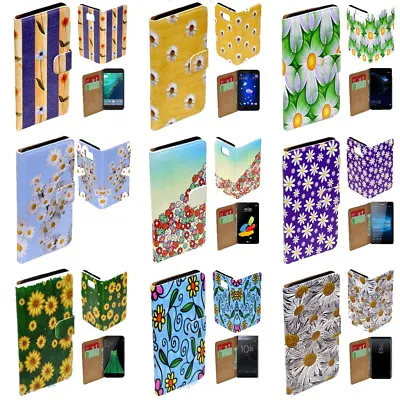 For LG Series Mobile Phone - Daisy Flower Theme Print Wallet Phone Case Cover • $13.98