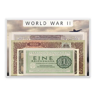 World War II Memorabilia Genuine Authentic Collectable Banknote Collection • £39.99