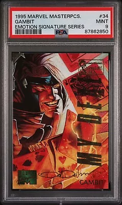 1995 Marvel Masterpieces Gambit # 34 Emotion Signature Series PSA 9 • $75