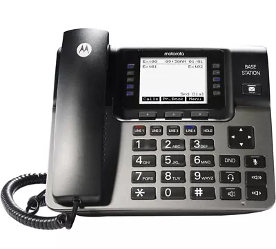 Motorola ML1000 4-Line Business Phone System With Voicemail - Black Base Station • $80