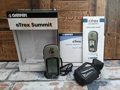 £59.95 • Buy Garmin ETrex Summit Handheld GPS Personal Naviator - Boxed With Case
