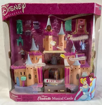 RARE Vintage Hasbro Disney Cinderella Musical Castle Princess 2002 NIB 10119  • $299.17