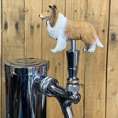 Collie Dog Mini Beer Keg Tap Handle Texas A&M Lassie AKC Mini Kegerator • $39.99