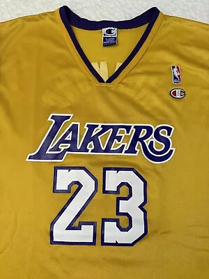 Vintage 2000s Y2K Los Angeles Lakers Mitch Richmond Champion NBA Jersey 48 XL • $55