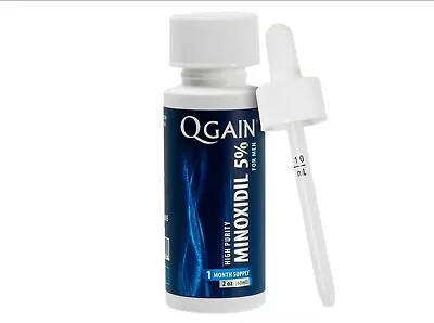 Qgain Minoxidil 5% For Men Hair Growth Treatment  1 Month Supply • £16.99