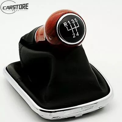 Mahogany 5 Speed Gear Shift Knob For VW Bora Golf MK4 Jetta • $13.95