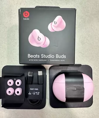 Beats By Dr. Dre Studio Buds Sunset Pink Wireless Bluetooth Earbuds MMT83LL/A • $70