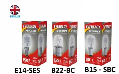 £3.45 • Buy EVEREADY 25w SES/BC/SBC  PYGMY~ FRIDGE/APPLIANCE/SALT LAMP  LIGHT BULBS
