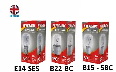 £2.35 • Buy EVEREADY 25w SES/BC/SBC  PYGMY~ FRIDGE/APPLIANCE/SALT LAMP  LIGHT BULBS