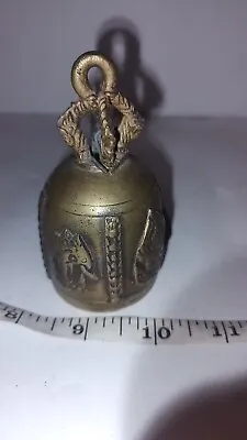 Vintage Brass Bell Elephant Meditation Prayer Buddhist Hindu Asia Indian 3.5  • $74.99