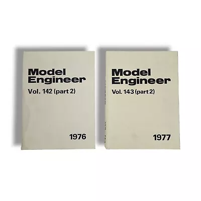 Model Engineer Volume 142 & 143 Part 2 Mechanics Ships Trains 3540 Books Lot • $12.98