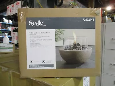 Free Ship Style Selections 10-1/2  Gray Ceramic Tabletop Torch • $45.99