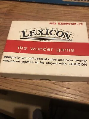 Vintage 1933 Waddingtons Lexicon Card Game Complete • £8.99