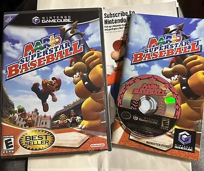 Mario Superstar Baseball (Nintendo GameCube 2005) Tested • $70