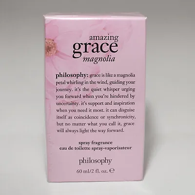 Philosophy Amazing Grace Magnolia EDT Spray 2.0 Oz/ 60ml NIB Sealed F.Shp • $34