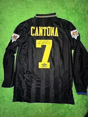 Eric Cantona Signed Man Utd Shirt With COA • £300