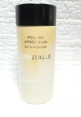 Vintage Chanel Paris CRISTALLE Bath Powder Big 5 Oz Bottle 50% Full  • £67.15