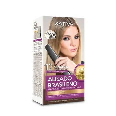 Kativa Blonde Brazilian Straightening Kit For Light Blonde Hair • £113.95