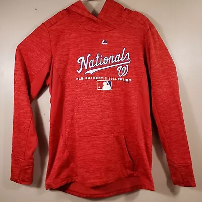 Washington Nationals Hoodie Mens Large Majestic Baseball Authentic Collection • $15.19