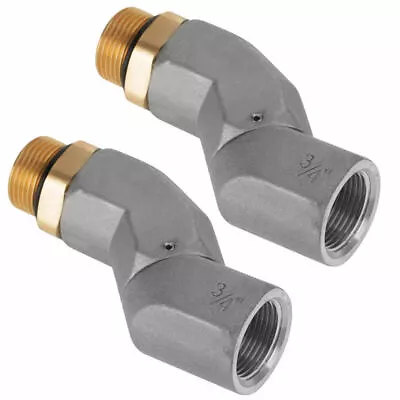 3/4 Inch Fuel Hose Swivel 360Rotating Connector For Fuel Nozzle Multi Plane 2PCS • $32.49