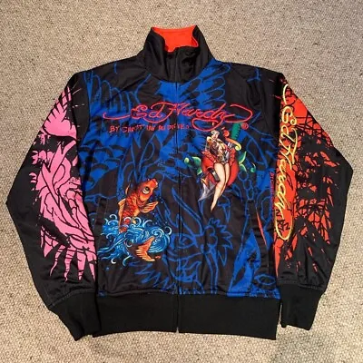 Ed Hardy Christian Audigier Death Or Glory Bomber Zip Jacket • £90