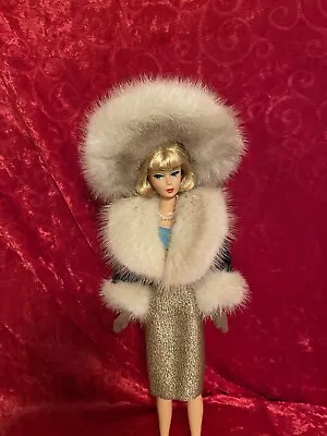 *~* Pearl Mink Fur Hat  For Marilyn Monroe Barbie Doll*~* • $25