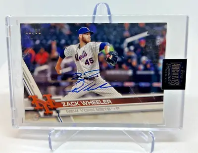 2022 Topps Archives Signature Series ZACH WHEELER On Card Auto 11/31 Mets • $28.34