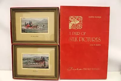 H. ALKEN The Tandom + Four-In Hand LIMITED ED Silk Weaving Pictures FRAMED - A27 • £9.99