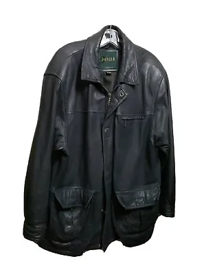 Danier Leather Jacket Vintage 80s-90s Thermolite Active Insula Old Logo Sz 48-50 • $32.54