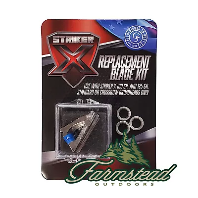 G5 Broadhead Striker X 100 125 Grain Replacement Blade Kit #00881 • $16.66