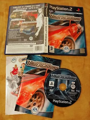 Need For Speed Underground PS2 Complete NEAR MINT Playstation Video Game UK PAL • £21.99