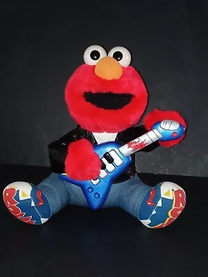 $19.90 • Buy Vtg 1998 Rock And Roll ELMO W/Guitar & Leather Jacket Sings Shakes Tested Works