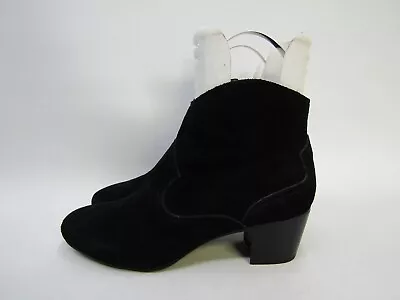 Antonio Melani Womens Size 10 M Black Suede Zip Fashion Ankle Boots Bootie • $23.74