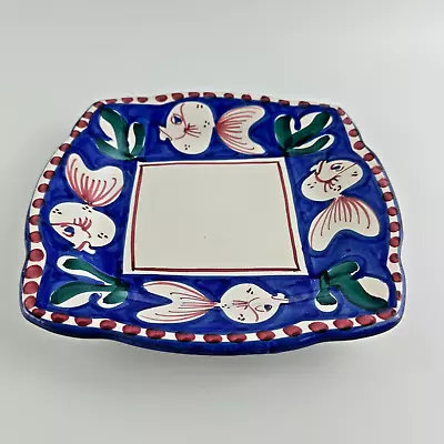 Solimene Italian Vietri Fish Hand Painted Terracotta Ceramic Bread/Butter Plate • $34.50