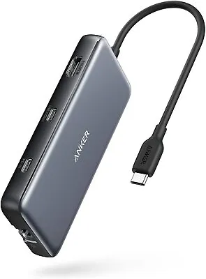 Anker 8-in-1 USB C Data Hub 100W PD Adapter 4K HDMI Ethernet For Mac Laptops PC • $49.99