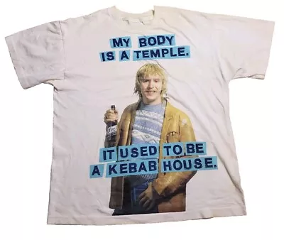 Vintage 1990s My Body Is A Temple It Used To Be Kebab House T-Shirt XL/2XL • $49.99