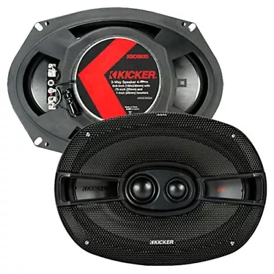 Kicker KSC69304 6x9  3-Way Car Speakers • $278.85