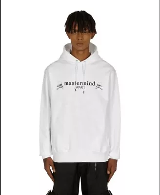 Mastermind World Flash Logo Hooded Sweatshirt White • $1500