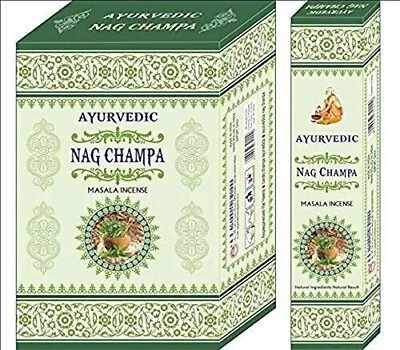 Ayurvedic Nag Champa Incense Sticks 15gm X 12boxes 180Gram Free Shipping • $14.39