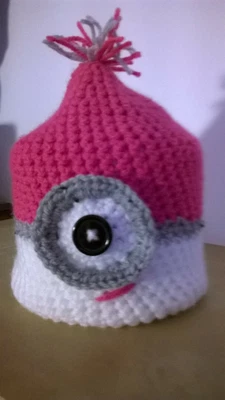 £3.99 • Buy Minion Girl Toilet Roll Cover Hand Crochet Acrylic Wool 