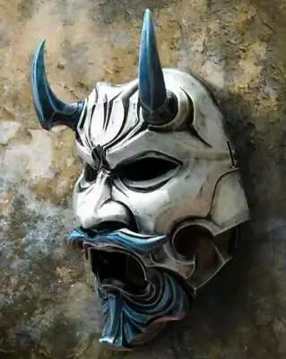 £21.76 • Buy Japanese Demon Cosplay Props Devil Hannya Oni Samurai Kabuki Monster Latex Mask