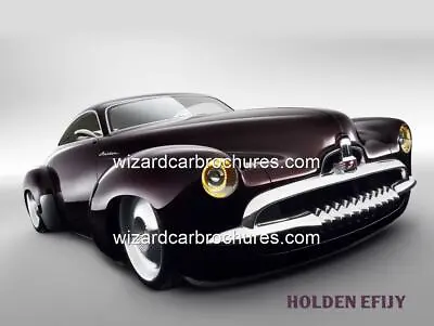 2005 HOLDEN EFIJY CONCEPT CAR 400mm X 300mm HEAVY STEEL GARAGE SIGN NOT TIN 093 • $34.99